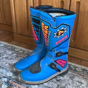 Answer Racing Edge Boots Motorcross Blue Men’s Size 9